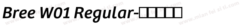 Bree W01 Regular字体转换